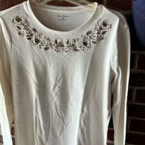 Beige brown embroiderery sequins